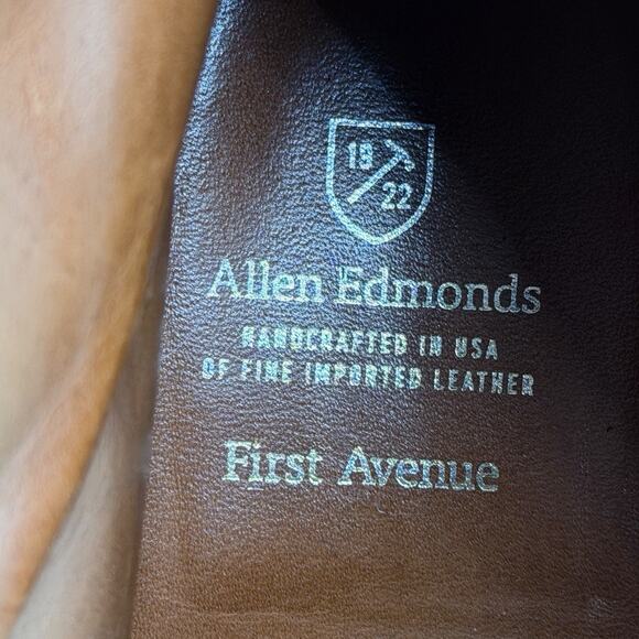 Allen Edmonds First Avenue Lace Up Boots Mens Sz 15 Black Pebbled Leather USA main image 11